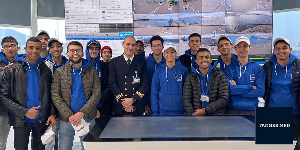 TM_Officiel's tweet photo. LYMED 1st year students visited Tanger Med Port Complex. An opportunity to trigger new vocations and discover the extent of the group’s infrastructure and activities. 

#TangerMedCSR #CSR #Education #Diversity #Inclusion https://t.co/fgGbpLJ1Q0