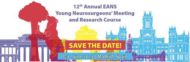 EANS_yns's tweet photo. SAVE THE DATE.

Are you a young Neurosurgeon?

@EANS_yns and @EANSonline50 present THE meeting to attend this year.

Join us in beautiful and sunny Madrid and help us taking Neurosurgery above and beyond.

#leadbyexample
#youngneurosurgeons https://t.co/TXG9rVISqE