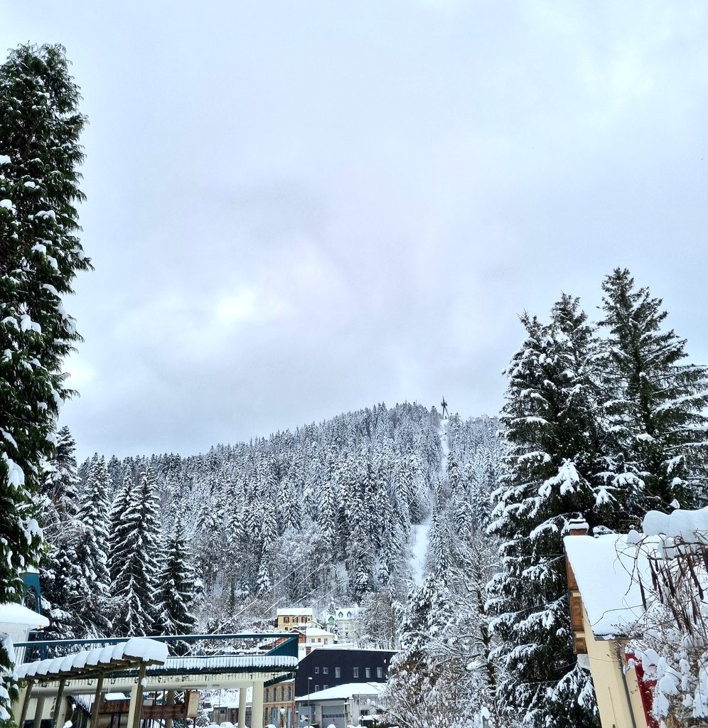 AdamRoussy's tweet photo. Des couleurs qui font plaisir ❄️🥰
#LaBourboule #Sancy #PuyDeDome https://t.co/AYJD6VzTaa