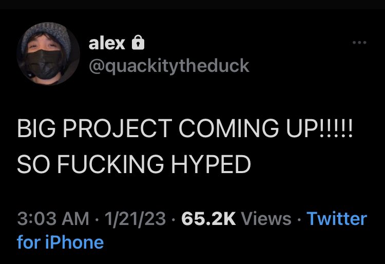 quackityprivatz's tweet photo. QUACKITY PRIVATE TWEET 
(3:03am GMT) https://t.co/nYFMjNDlIc