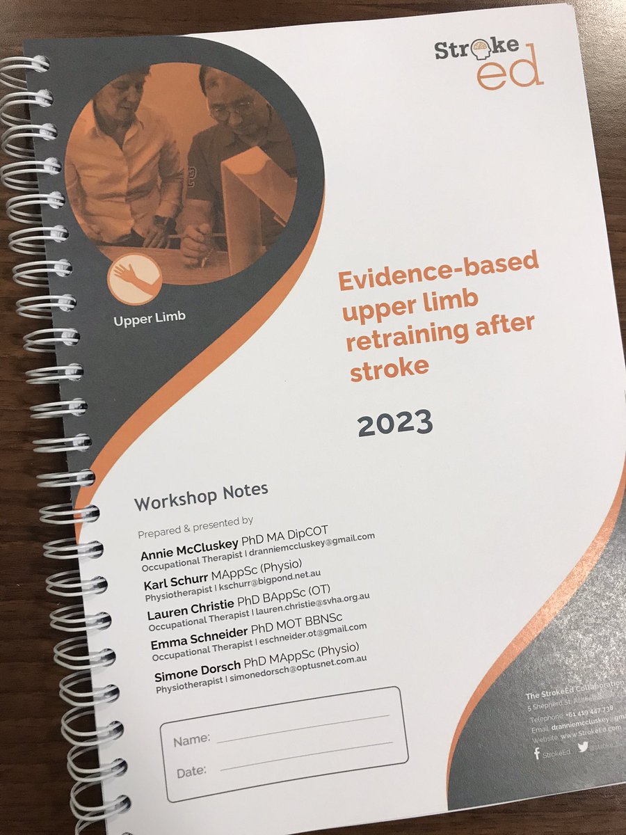 A super exciting early start for the first day of our <a href="/stroke_ed/">StrokeEd</a> Upper Limb workshop with <a href="/LaurenJChristie/">Dr Lauren Christie</a> and <a href="/SimoneDorsch/">Simone Dorsch</a> 🧠📚 #stroke #neurorehab #upperlimb