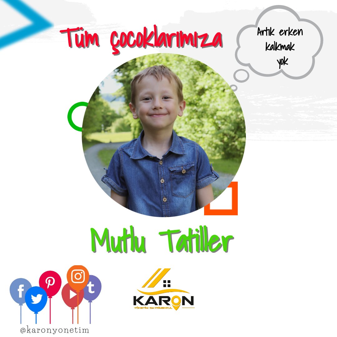 Karon yönetim olarak yönetim ailemizdeki tüm çocukların Şubat tatillerini kutlarız. Tatillerinin en iyi şekilde geçmesini dileriz. ❤️
#yarıyıltatili 
#sömestr 
#çocuk 
#öğrenci