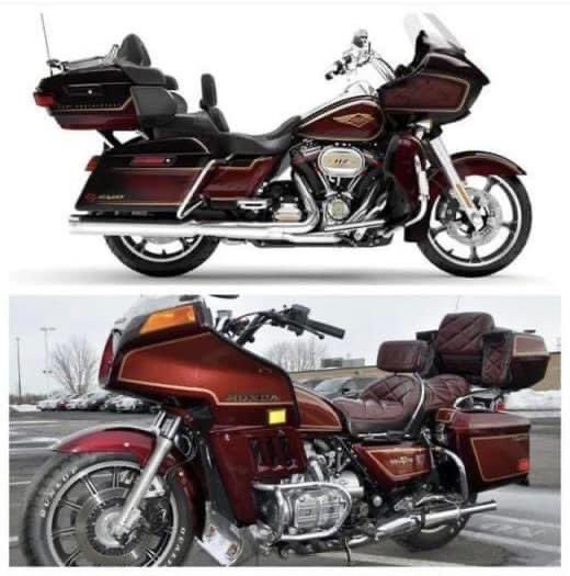 Harley:
Hi Honda can we copy your homework from1983?
Honda:
OK but don’t make it too obvious.
Harley:
Cheers, I won’t!