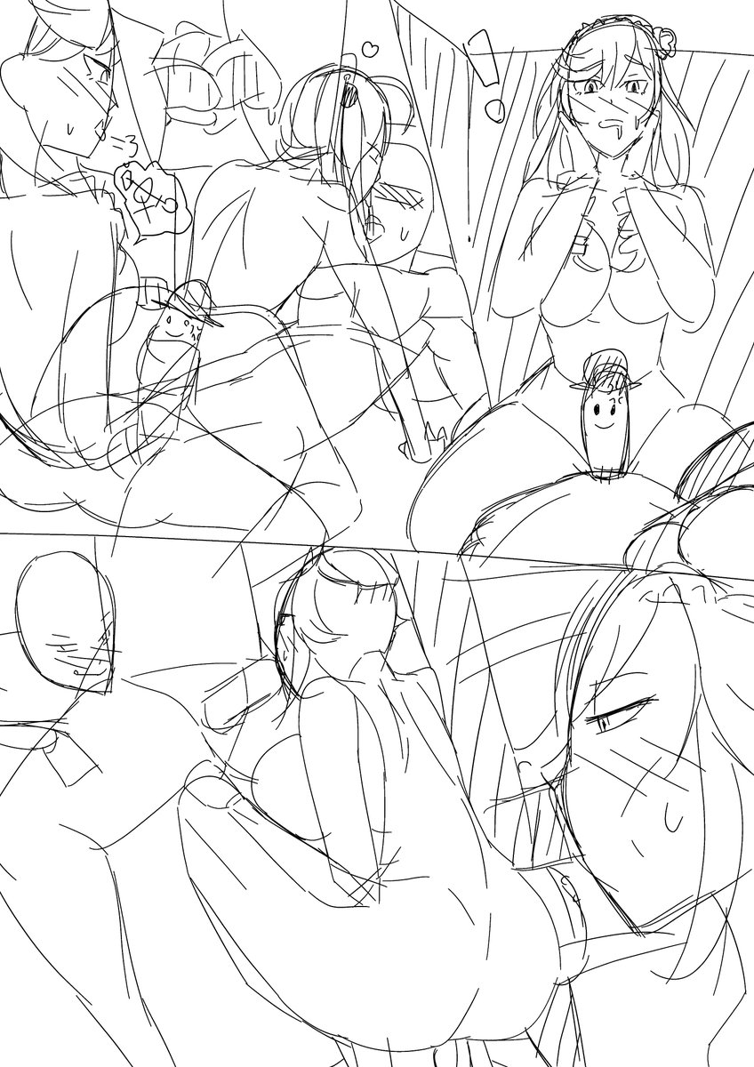 とりあえずラフってく('ω') 