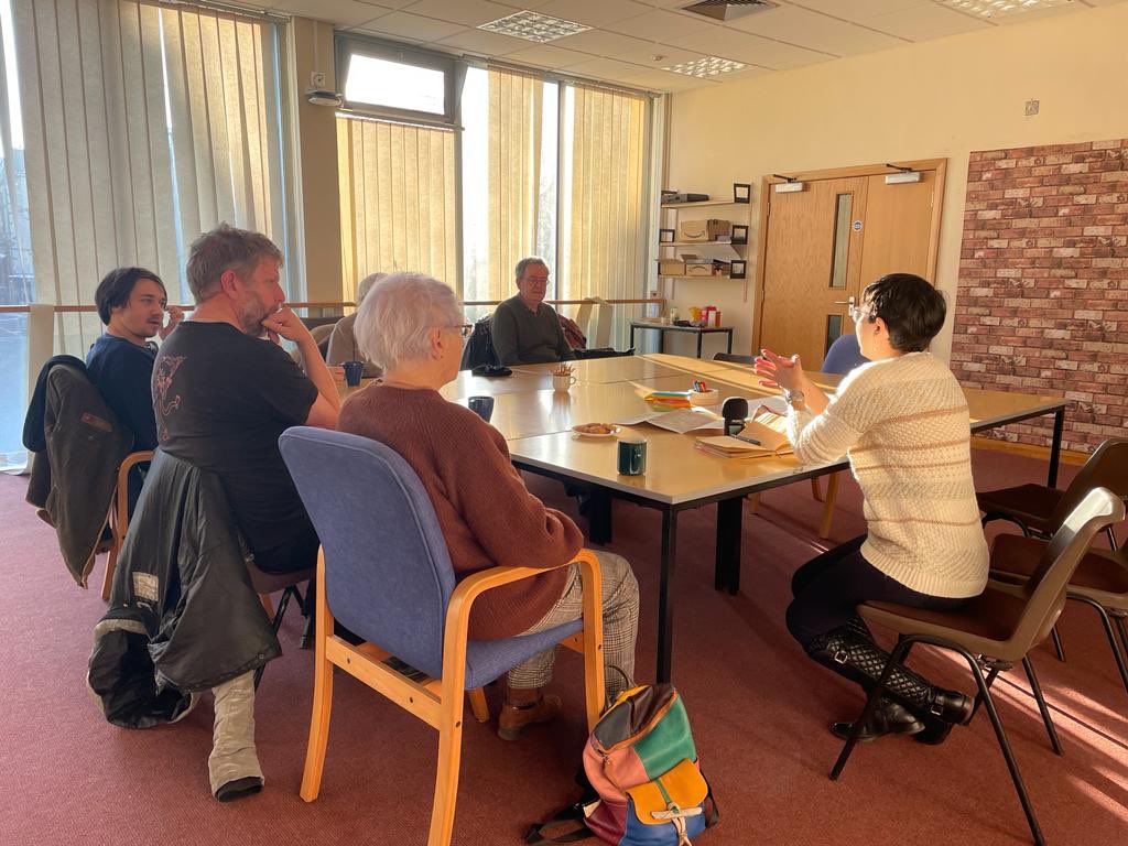 This_is_Nelson's tweet photo. All week artist Kristina Borg has been out walking with Nelson residents, discovering your routes & special places. Today Kristina is holding a mapping session at Nelson Library until 12pm. No need to book, just pop along for a chat & to help map the local area.#ThisIsNelson https://t.co/axjrhySBLw