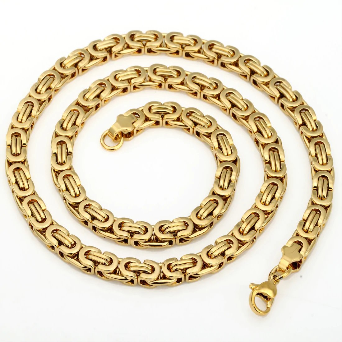 7mm High quality Flat Byzantine Link Necklace For Mens Boys Gold Color @mensfashionmag #go2store #mensjewelry #mensfashion #jewelry #handmadejewelry #menstyle #fashion #mensstyle #menswear #mensbracelets #handmade #mensaccessories #rings go2store.us/products/7mm-h…