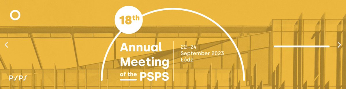 Monika Wrobel (@monika_wrobel) on Twitter photo A perfect reason to visit #Lodz. Registration starts in 3 days!
<a href="/18ZjazdPSPS/">18. Zjazd PSPS • 18th Annual Meeting of the PSPS</a>
zjazdpsps.badania.net A perfect reason to visit #Lodz. Registration starts in 3 days!
<a href="/18ZjazdPSPS/">18. Zjazd PSPS • 18th Annual Meeting of the PSPS</a>
zjazdpsps.badania.net