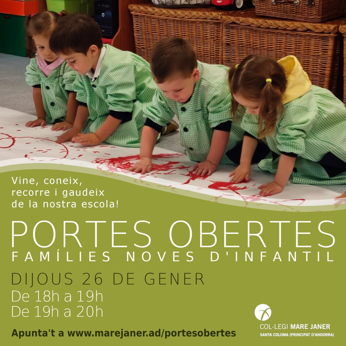 Col·legi Mare Janer (@marejaner) on Twitter photo Us esperem!
<a href="/MareJaner/">Col·legi Mare Janer</a> 
#portesobertes #educacio#escola Us esperem!
<a href="/MareJaner/">Col·legi Mare Janer</a> 
#portesobertes #educacio#escola