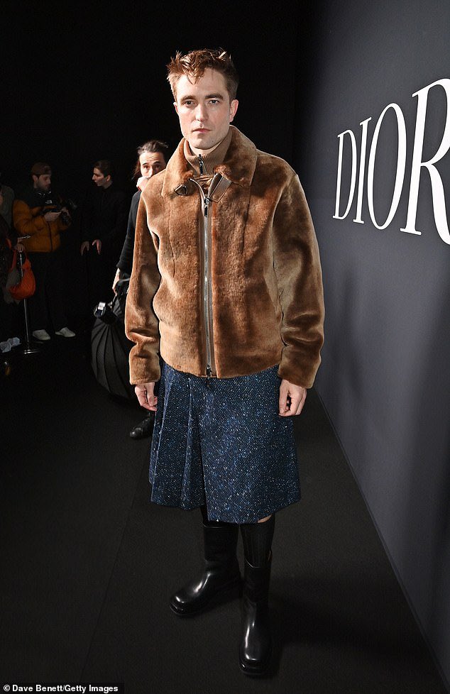 LivsFoster's tweet photo. Robert Pattinson went to the Dior show dressed in the outfit your Mum wore that time she got a Wowcher voucher for an afternoon tea at your local boutique hotel. https://t.co/0e7SmZ2guP