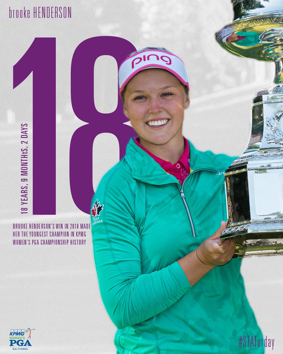 KPMGWomensPGA's tweet image. 18 years, 9 months, 2 days. 🤯 #STATurday 

@BrookeHenderson | #KPMGWomensPGA