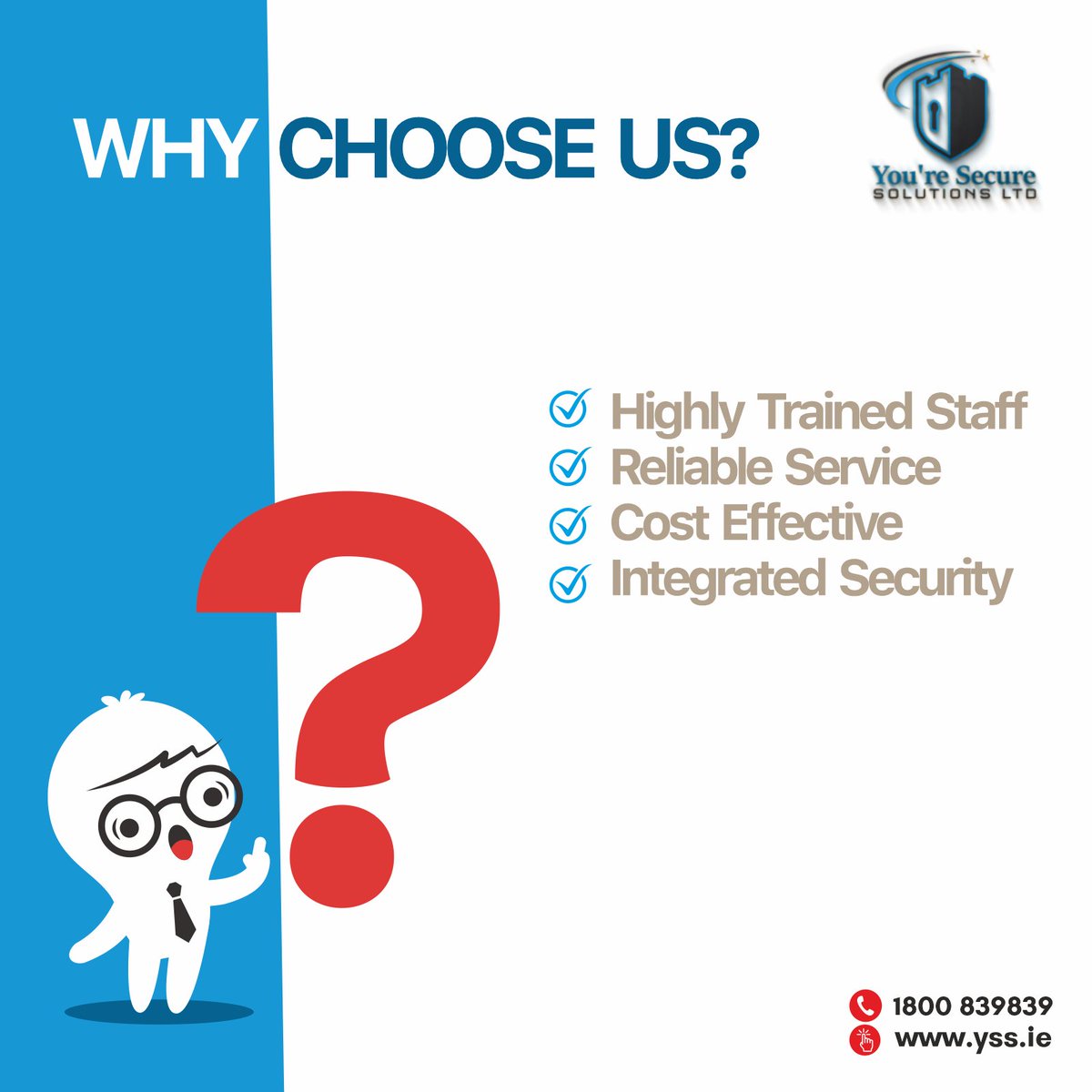 Our mission at You’re Secure Solutions is to deliver the highest level of service to our clients whilst offering a complete cost effective Security Solution. Visit our website yss.ie
#securitysystems #securitycameras #securityservices #manpoweragency