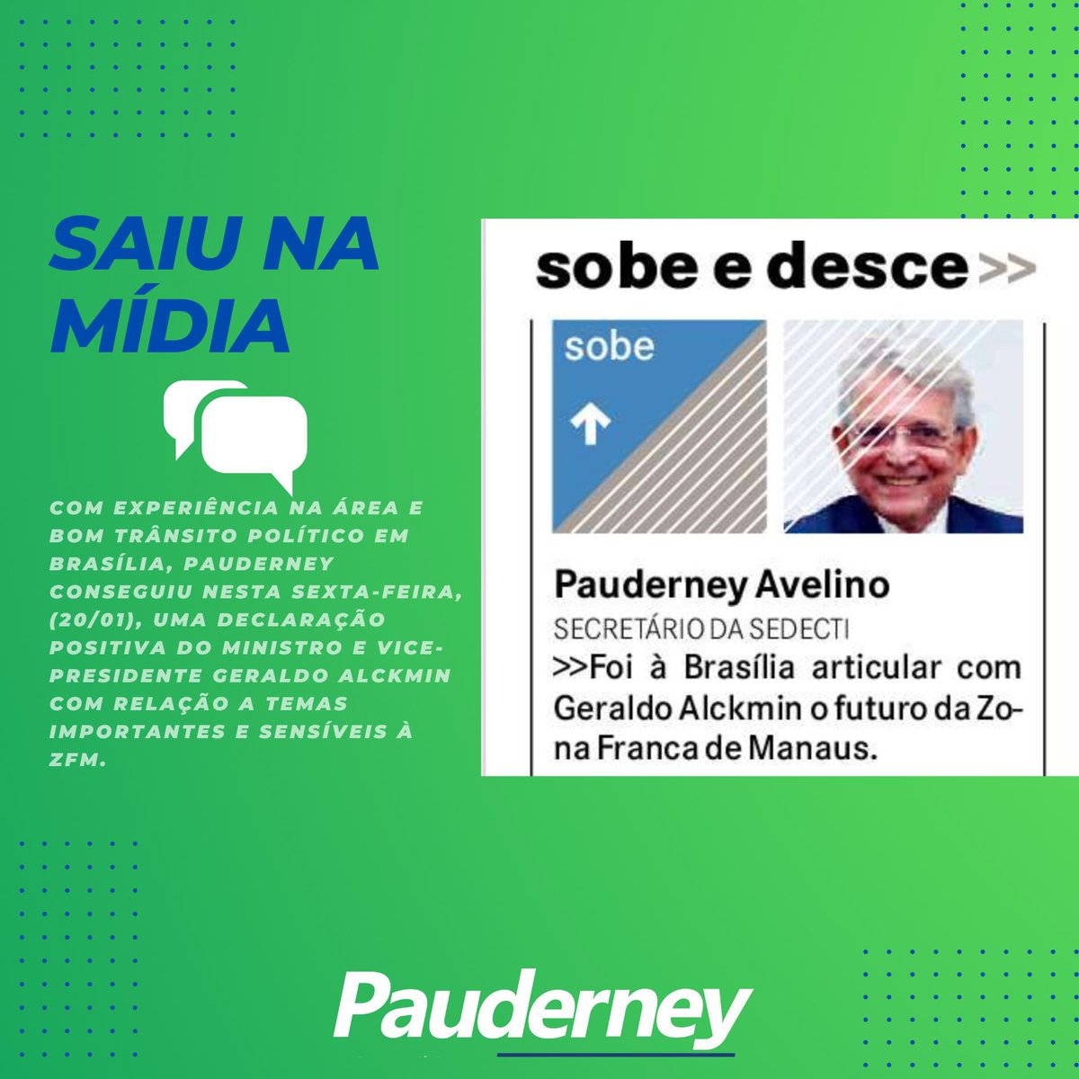 No encontro foram discutidos pontos importantes para a preservação do modelo econômico mais exitoso do estado. 

O vice-presidente afirmou que o Governo Federal não pretende adotar medidas que prejudiquem setores da economia nacional.