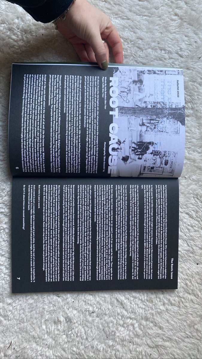JuliaBrookes7's tweet photo. First print as Editor-in-Chief for @LippyMag, The ‘ROOTS’ Issue. https://t.co/6UPl8w6v8E