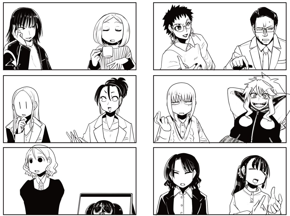 久々にこのメンツ描いてる 