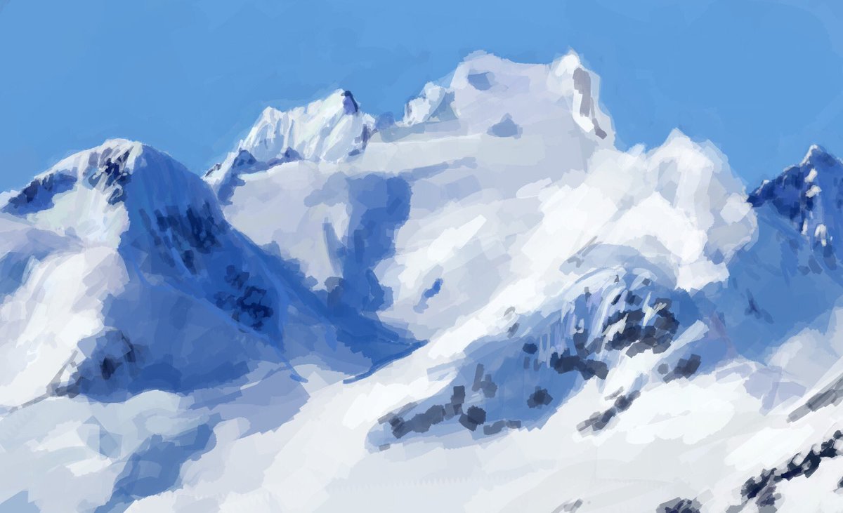 Klayym_'s tweet photo. SPEED PAINTING 02
 ( 3x 15min )

Mountains ❄️

#speedpainting #drawing #art #conceptart #painting #artoftheday #digitalart https://t.co/JUlH1Zuia1