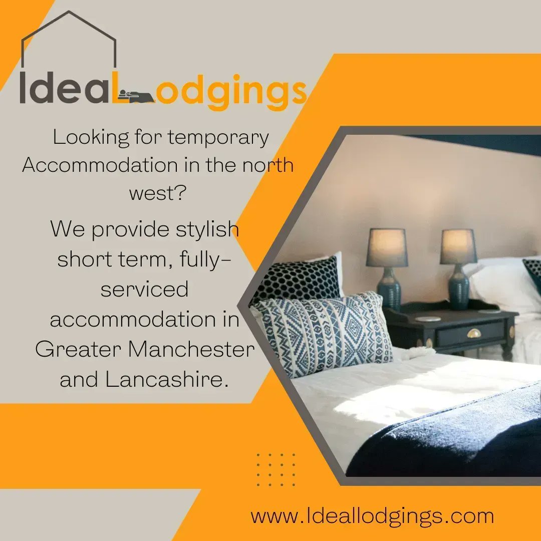 #idealLodgings #servicedaccommodation #contractoraccommodation #familyaccommodation #groupaccommodation #Lancashire #GreaterManchester