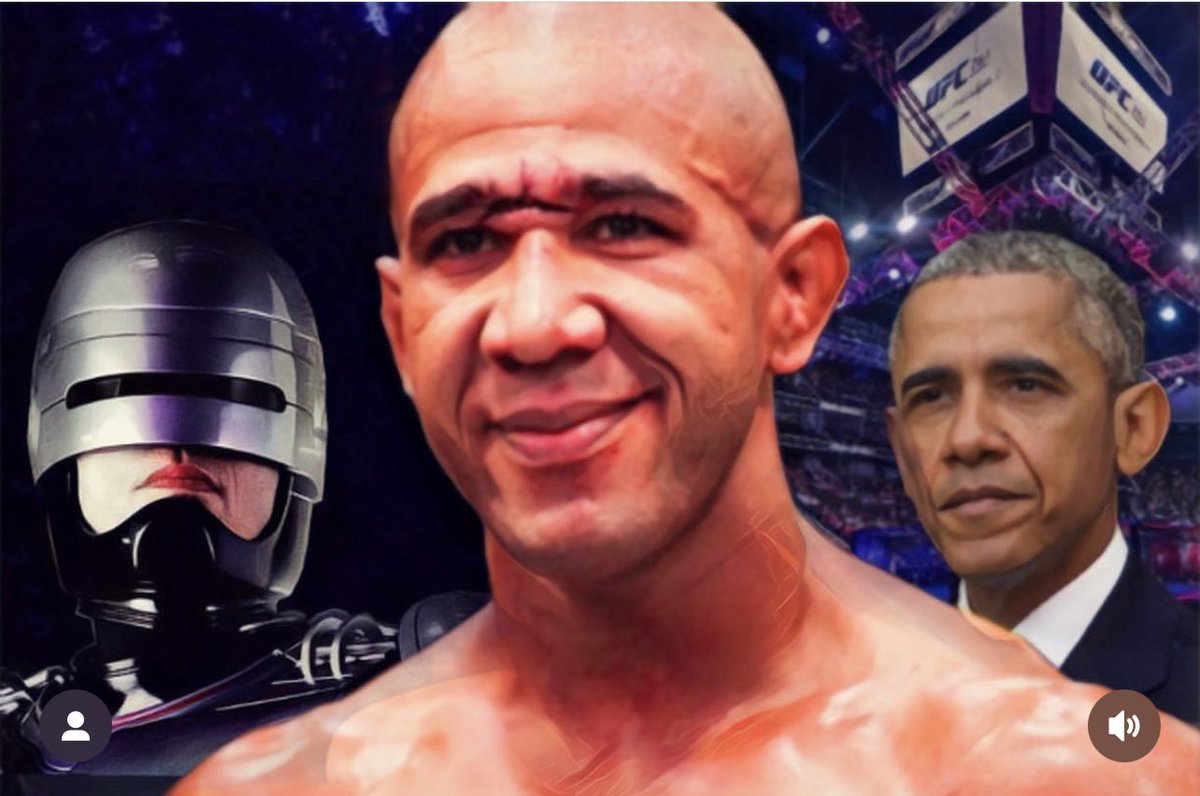 It’s time!!!! Robobama is ready to rock!!!! #ufc #UFC283 #mma #robocop #obama