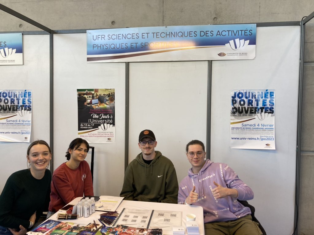 UFR_STAPS_Reims's tweet photo. L’UFR STAPS vous attend au salon des études supérieures et de l’alternance proposé par @studyrama. Venez nous rejoindre au centre des congrès de Reims de 10h à 17h. @universitereims #formation #continue #étude #supérieure https://t.co/bVSSP91YHd