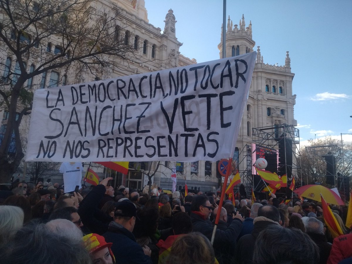 Por España, la Democracia y la Constitución.... cuartaedicion en la manifestación de Madrid
