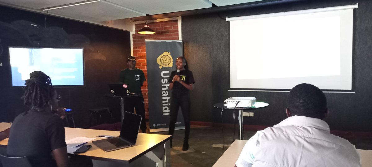ushahidi's tweet photo. Third group presentation: Team Code of Duty
#UshHackathon23 #Hackathon23 #hackathon2023 #HackathonKE #UshHackathonKE #CodeBeyondBarriersKE https://t.co/O2pMuTYXE9
