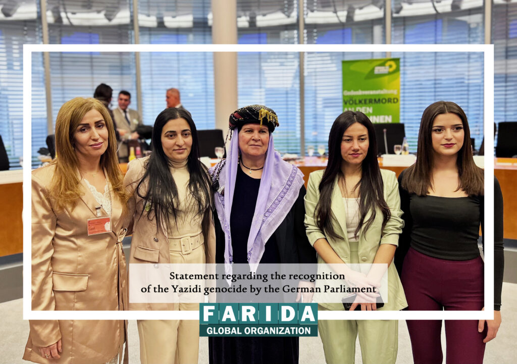 We would like to thank Germany for the recent  official recognition of the crimes committed by ISIS against #Yazidis as "Genocide"
READ OUT:
Statement regarding the recognition of the Yazidi genocide by the German Parliament by <a href="/FaridaglobalOrg/">Farida_Global_Organization</a> 
faridaglobal.org/blog/2023/01/2…