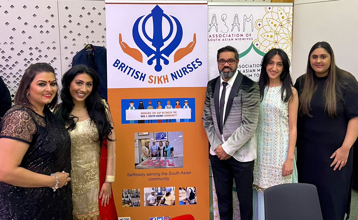 NinaJaspal's tweet photo. Congratulations @NursesSikh &amp; @midwivesASAM on the 1st inaugural conference last night 👏🏽 Inspirational guest speakers, opportunities to share experiences, learn from experts, network &amp; work in collaboration to tackle health inequalities &amp; get to staff equity🙏🏾💙 #BSNASAMConf2023 https://t.co/yAroFv6icj