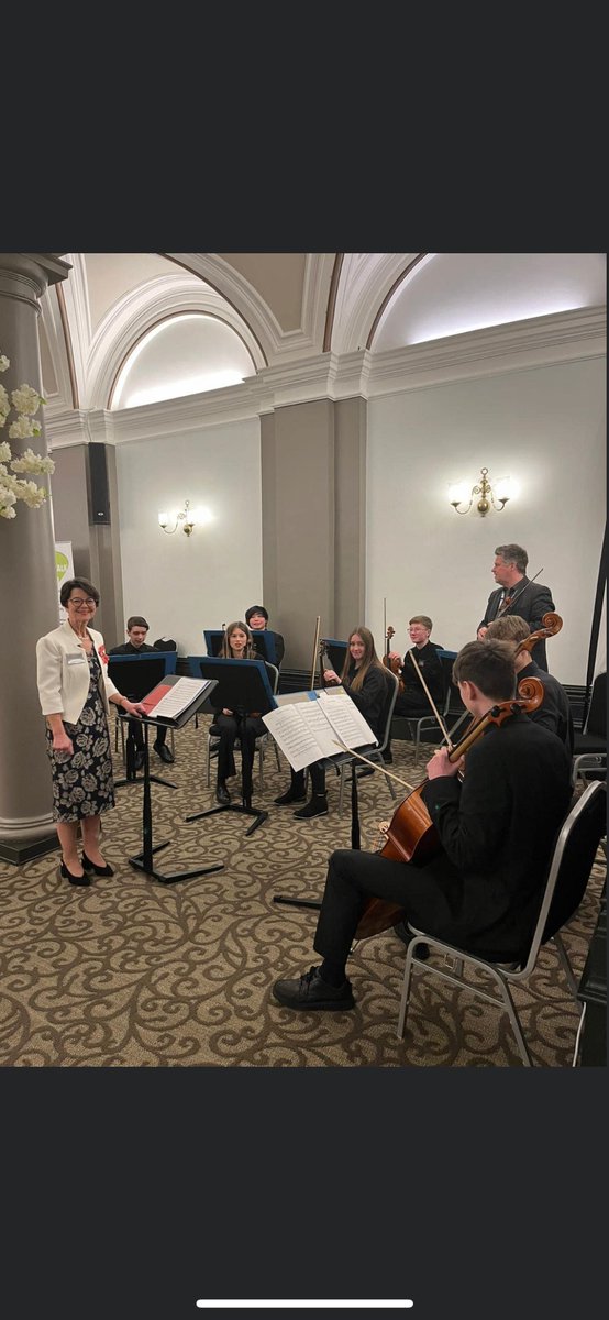 BoltonMusicCent's tweet photo. Yesterday was such an honour for Bolton Music Service. Our string group performed for the King and Queen Consort. Mr Hunt also sang the National Anthem. 
This was a day that Bolton and Bolton Music Service will never forget being such a special part of 👑 @boltoncouncil https://t.co/IC2z943v2Z