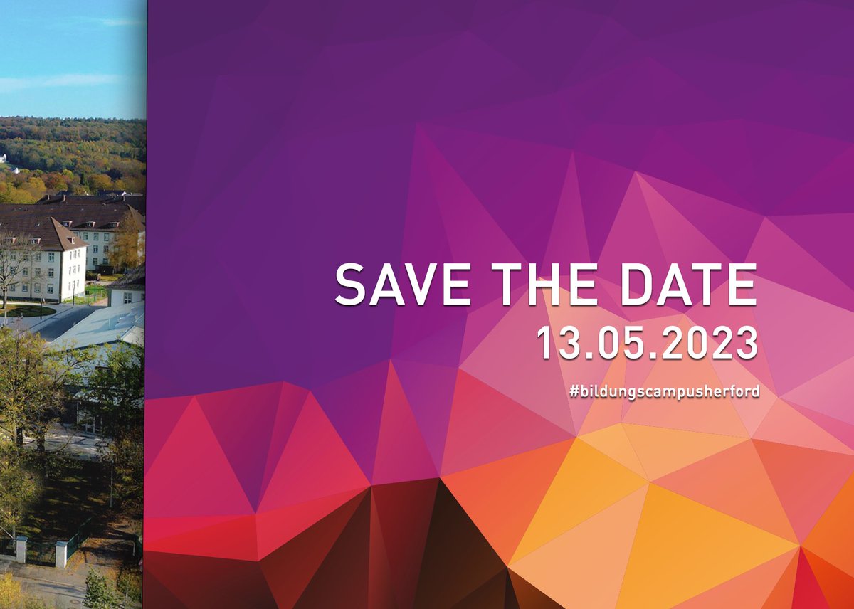 bcherford's tweet photo. #savethedate #bildungscampusherford #herford #stiftberg https://t.co/T2WYDM9ndb