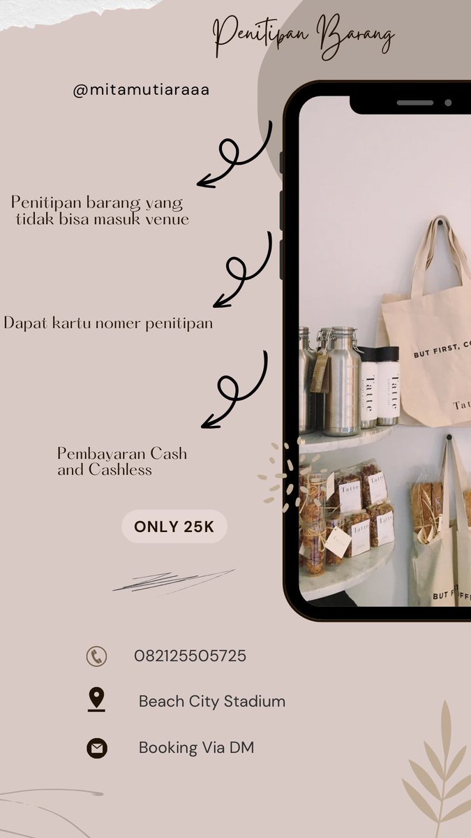 cocomitayaa's tweet photo. [JASA PENITIPAN BARANG BACK TO BACK JKT]

✨Cocok Untuk✨

- Yang dari luar kota, baru sampe di hari-H membawa backpack/koper
- Pemburu Freebies
- Membawa barang yang banyak

#BackToBackjakarta #EXOSC_BackToBack #EXOSCInJKT https://t.co/nQEw9Dg1do