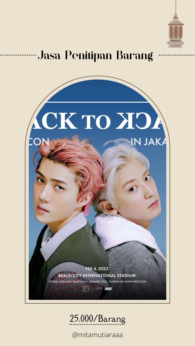 cocomitayaa's tweet photo. [JASA PENITIPAN BARANG BACK TO BACK JKT]

✨Cocok Untuk✨

- Yang dari luar kota, baru sampe di hari-H membawa backpack/koper
- Pemburu Freebies
- Membawa barang yang banyak

#BackToBackjakarta #EXOSC_BackToBack #EXOSCInJKT https://t.co/nQEw9Dg1do