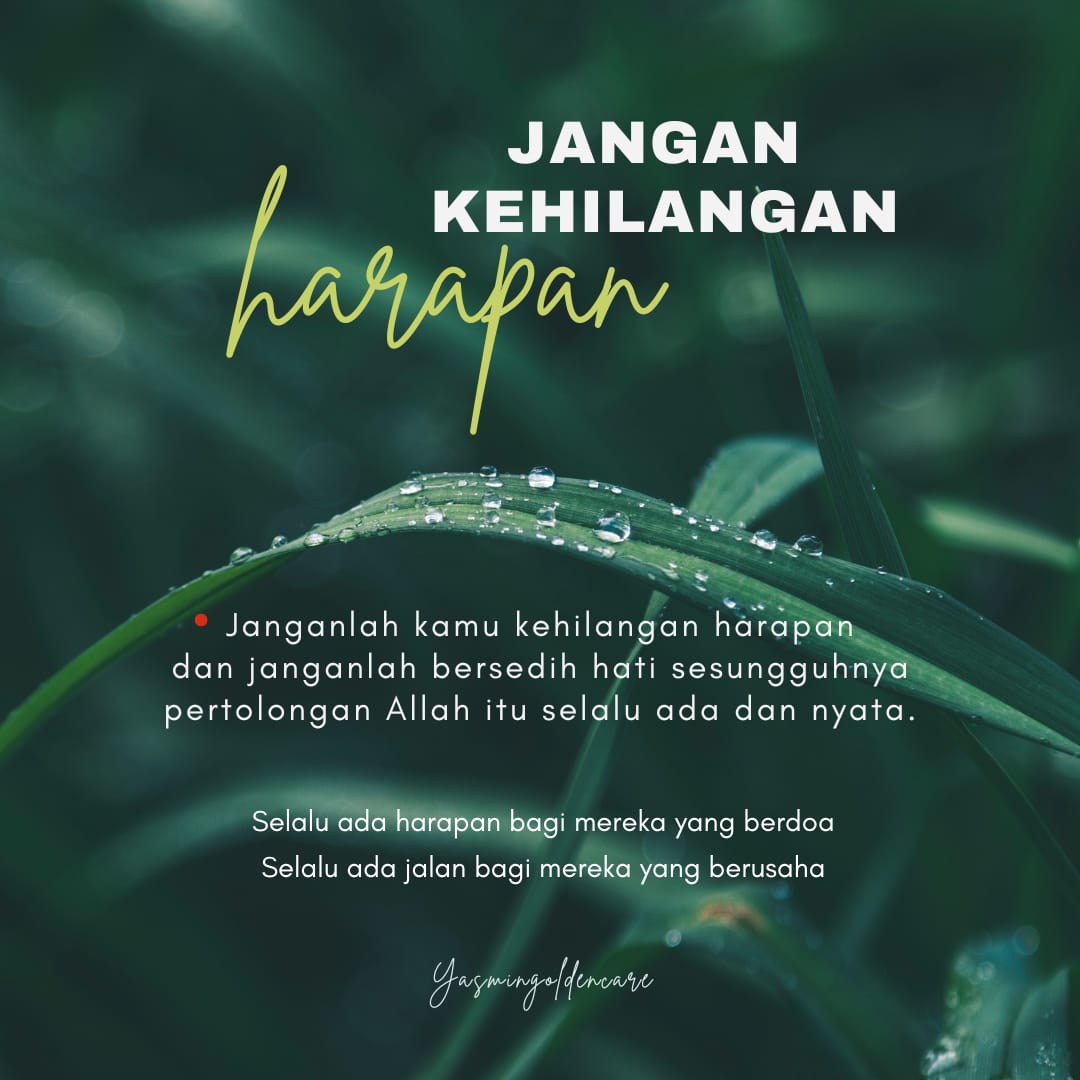 yuliastuti8721's tweet photo. Bismillah...
Terus berjuang
Karna selalu ada harapan
No sedih dan baper teroz
Ada Allah tempat bersandar
😊
.
.
.
.
.
#hope #adaAllah https://t.co/AG7Sf0OAMb