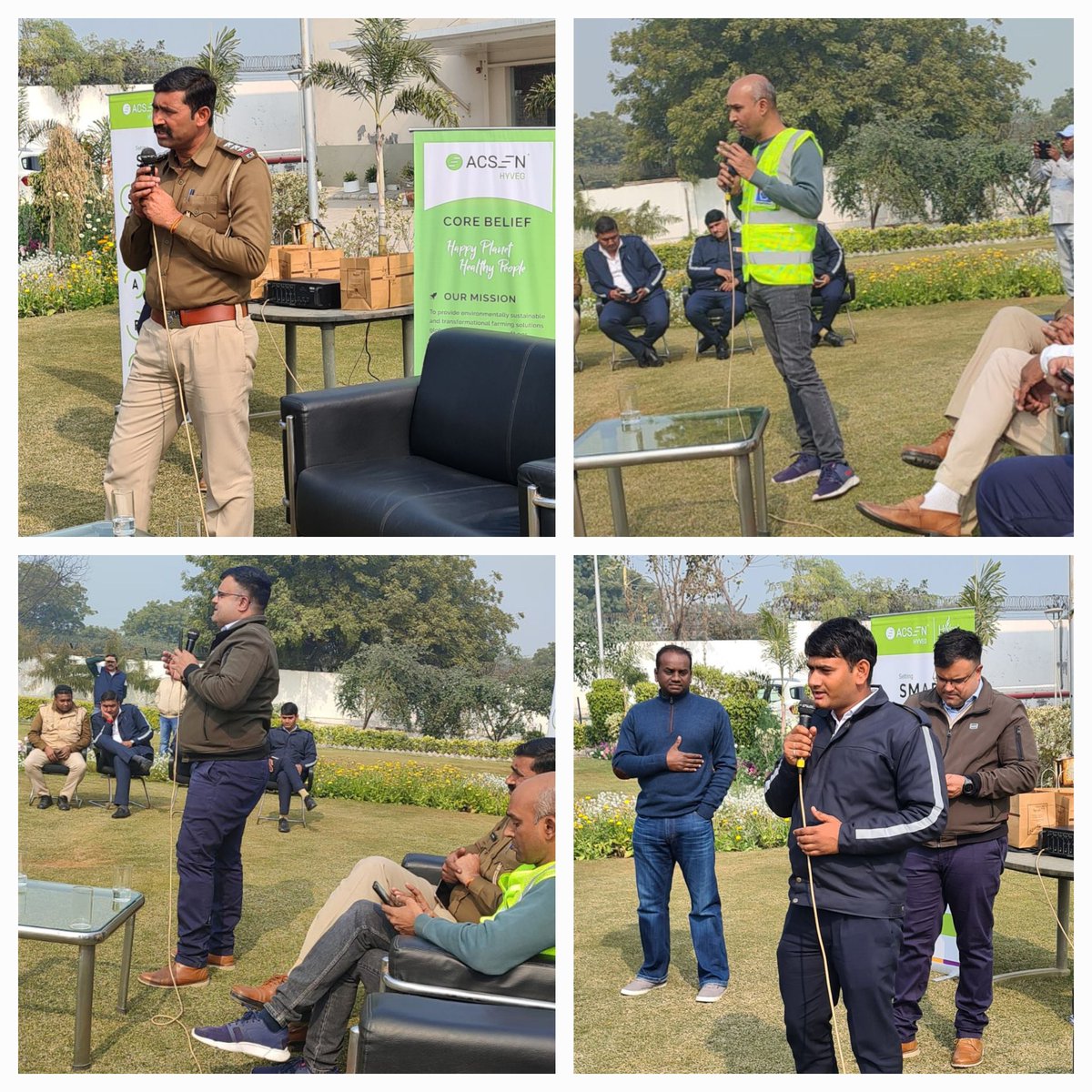 RSOGurgaon's tweet photo. सफर में कितनी भी कम हो दूरी,
सड़क सुरक्षा नियमों का पालन हैं जरूरी।

@TrafficGGM और #RSO ने आज ACSEN HyVeg में सड़क सुरक्षा व यातायात नियमों के बारे में जागरूकता कार्यक्रम का आयोजन किया। अभियान के दौरान सभी को सड़क सुरक्षा शपथ भी दिलाई।
@IGtraffic_hry 
@DC_Gurugram
@DGPHaryana https://t.co/gbJ41dULXV