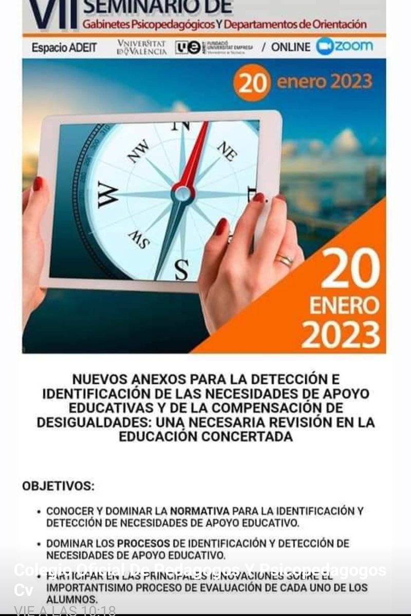 👉El presidente del Colegio Oficial de Pedagogos y Psicopedagogos, Enrique Castillejo, inaugura el VII Seminario de Gabinetes Psicopedagogicos y Departamentos de Orientación.
👉Más profesionales que nunca en la #inclusión educativa.
#PasionXPedagogía