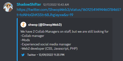 Supa_merge's tweet photo. @Kriss0022 @Zaxy_eth @planetcoconft If you're looking for growing in NFT, we gotchu!

We don't have promises, we're just a small tight Fren&amp;Family community.

A community which is full of HELPERS ✨

Check screenshots for proofs!
Shout out to all of SUPA fam 🤍 https://t.co/BoZL4vproC