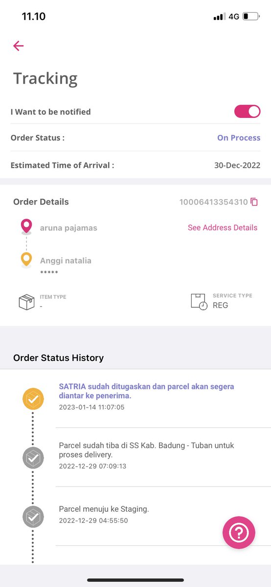 cilladauhan's tweet photo. @anteraja_id tolong diproses!
Kronologi :
1. Paket aku kirim di tanggal 26 desember
2. Status paket di apps per tgl 14 jan, Satri sudah ditugaskan, dan segera diantar ke penerima
LANJUT>> https://t.co/nLYsmHh9nn