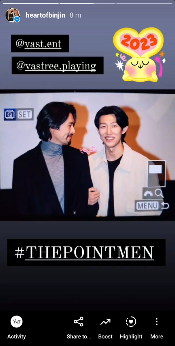 BinJinHand_22's tweet photo. Thank you very much @vastprbot for including my IG story on your IG Story! Happy Lunar Year 2023! Gong Hei Fa Cai!π°ππ₯°π₯³πππππ
#THEPOINTMEN
#BinJin
#HyunBin
#SonYeJin
#KimAlkong
#KimGolf
#KimKitty
#BinJinFamily https://t.co/AqjVAsCULE