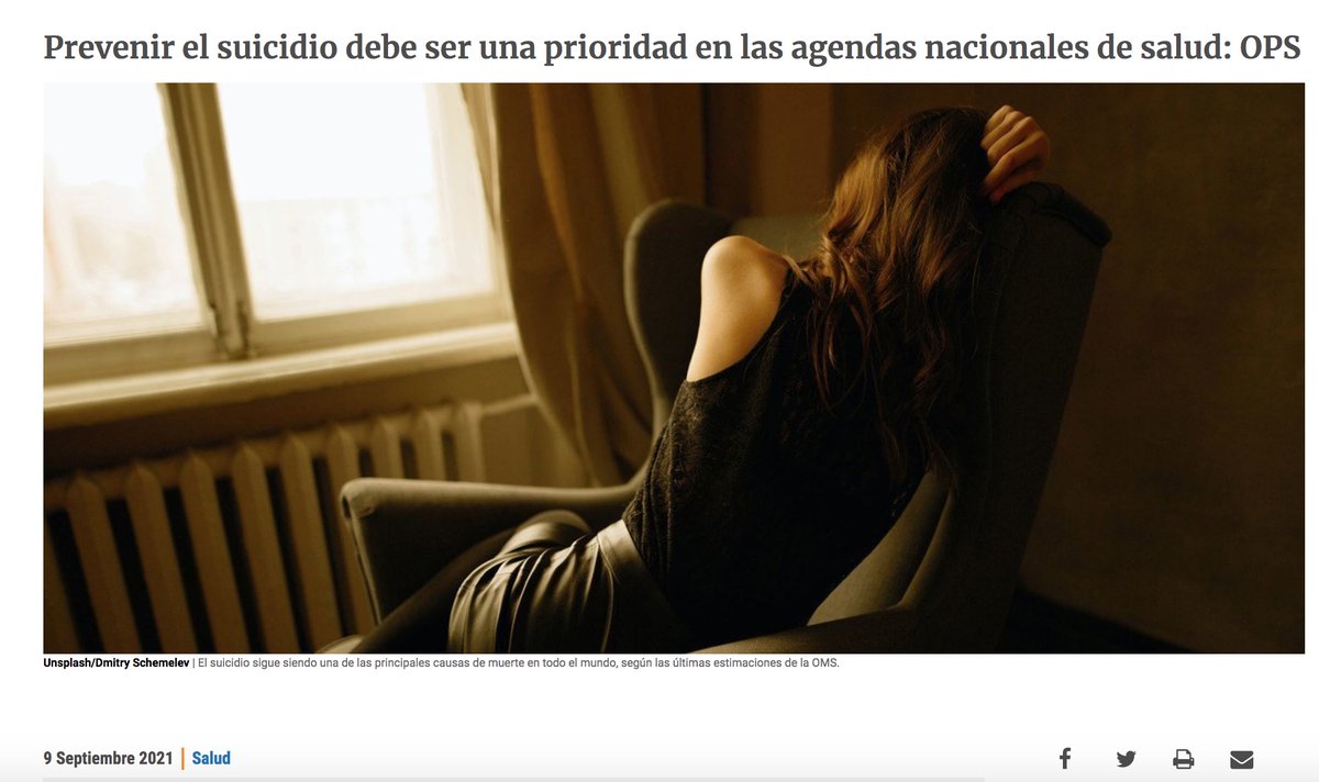 sonriv's tweet photo. Prevenir el suicidio debe estar entre las #Prioridades de las agendas nacionales de salud: @NoticiasONU 

Existen medidas que han probado prevenir el suicidio, si se aplican se podría alcanzar el #ODS de reducir las tasas mundiales 1/3  para 2030 🎗️🧐

https://t.co/OCE1zx5uGw https://t.co/My9at3bepx