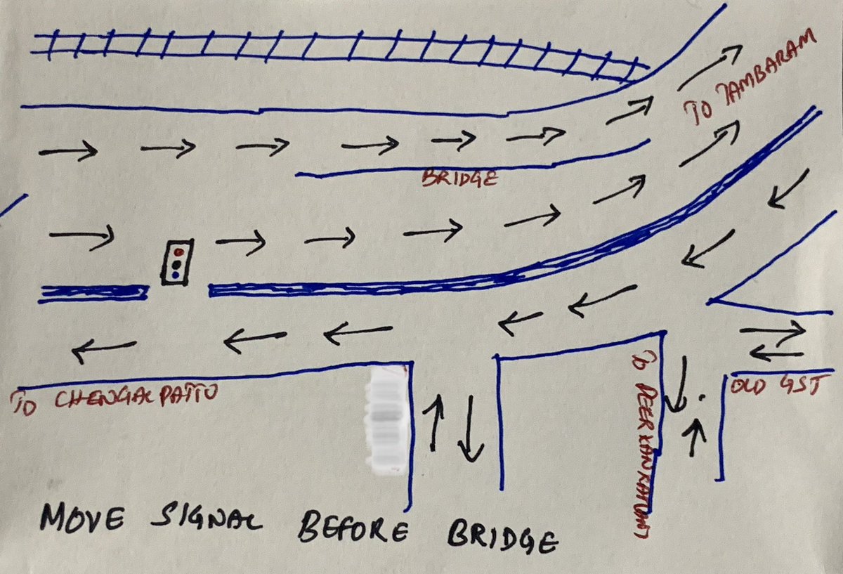 joelbennat's tweet photo. @COPTBM @PrinceJosephRa1 You can look at these 3 options, please do some action there, crossing Perungalathur is very difficult now a days. It is a entry point for all vehicles coming from south 🙏 https://t.co/6XgOUacsjN