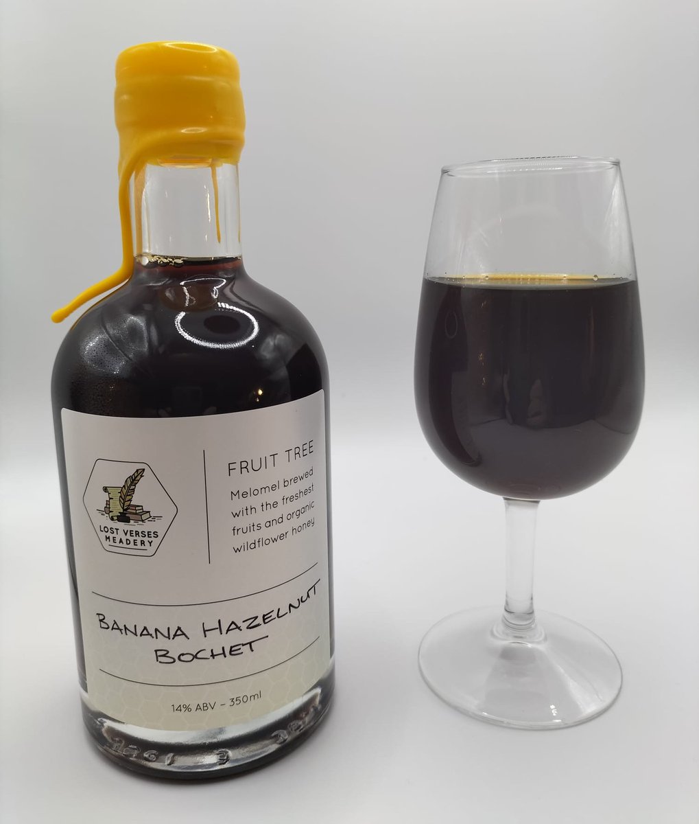lostversesmead's tweet photo. Releasing a new mead today. Bochet is a type of mead where the honey is burnt (caramelised) hence the dark colour. Cheers! https://t.co/WLPTAV9Qwv