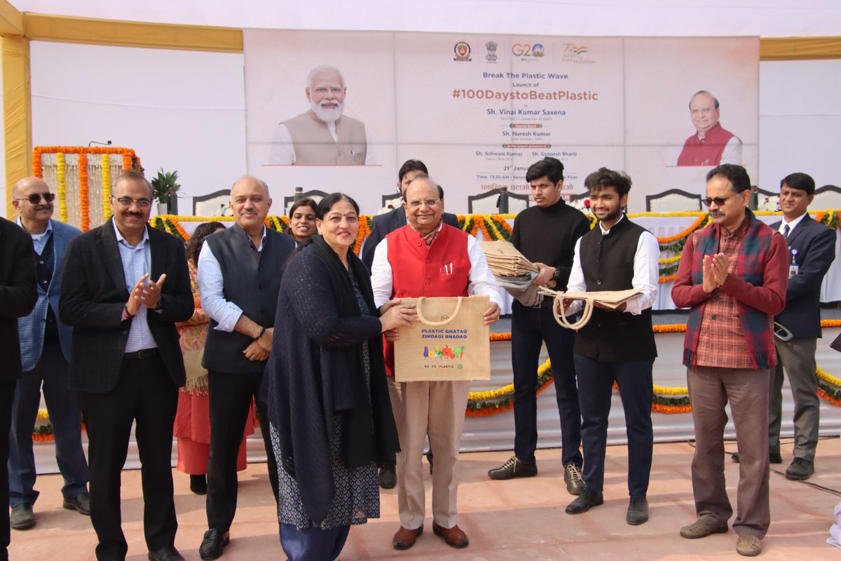 LG Delhi on Twitter "Inaugurated the 100DaysToBeatPlastic campaign by