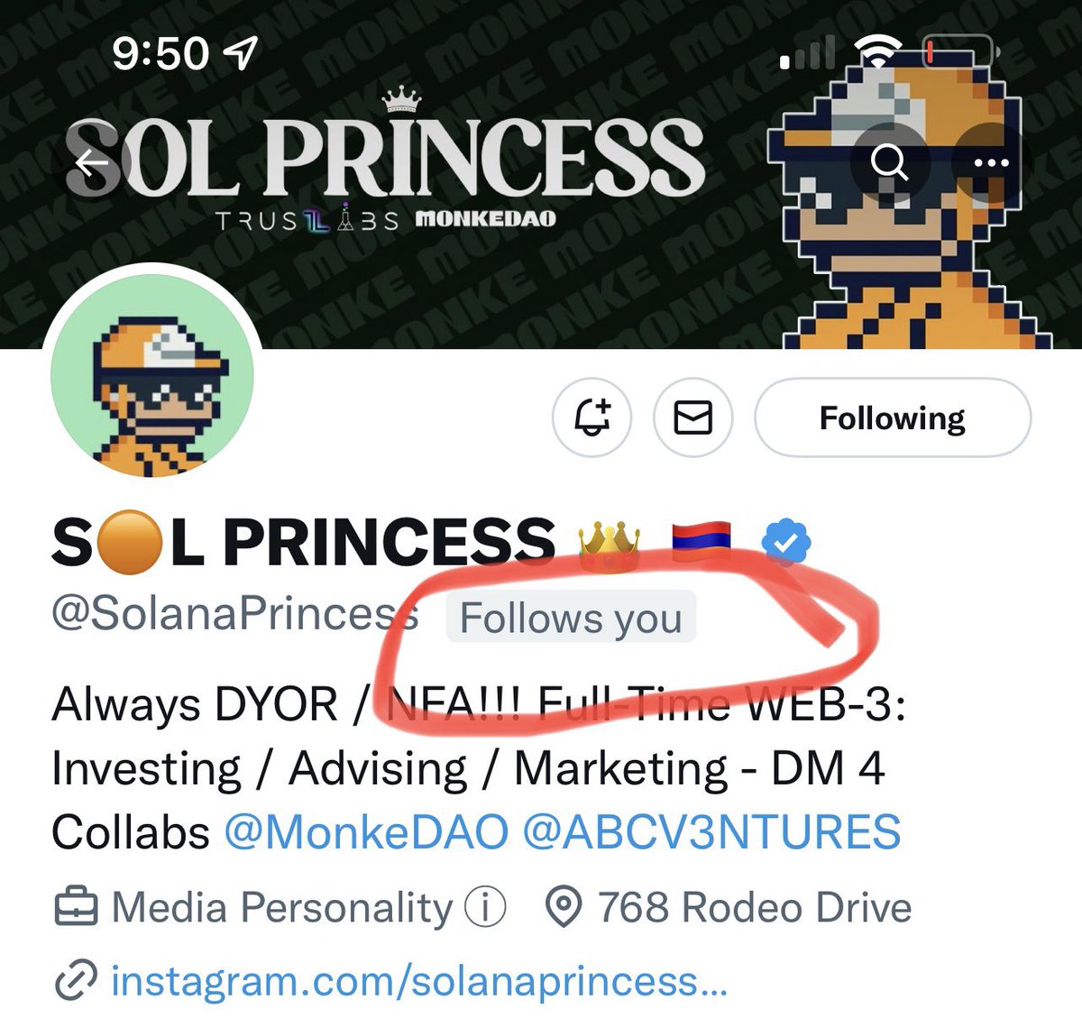 SolanaPrincess's tweet image. Who still needs this???  

I want to follow back all you crazy Degens showing up everyday!!