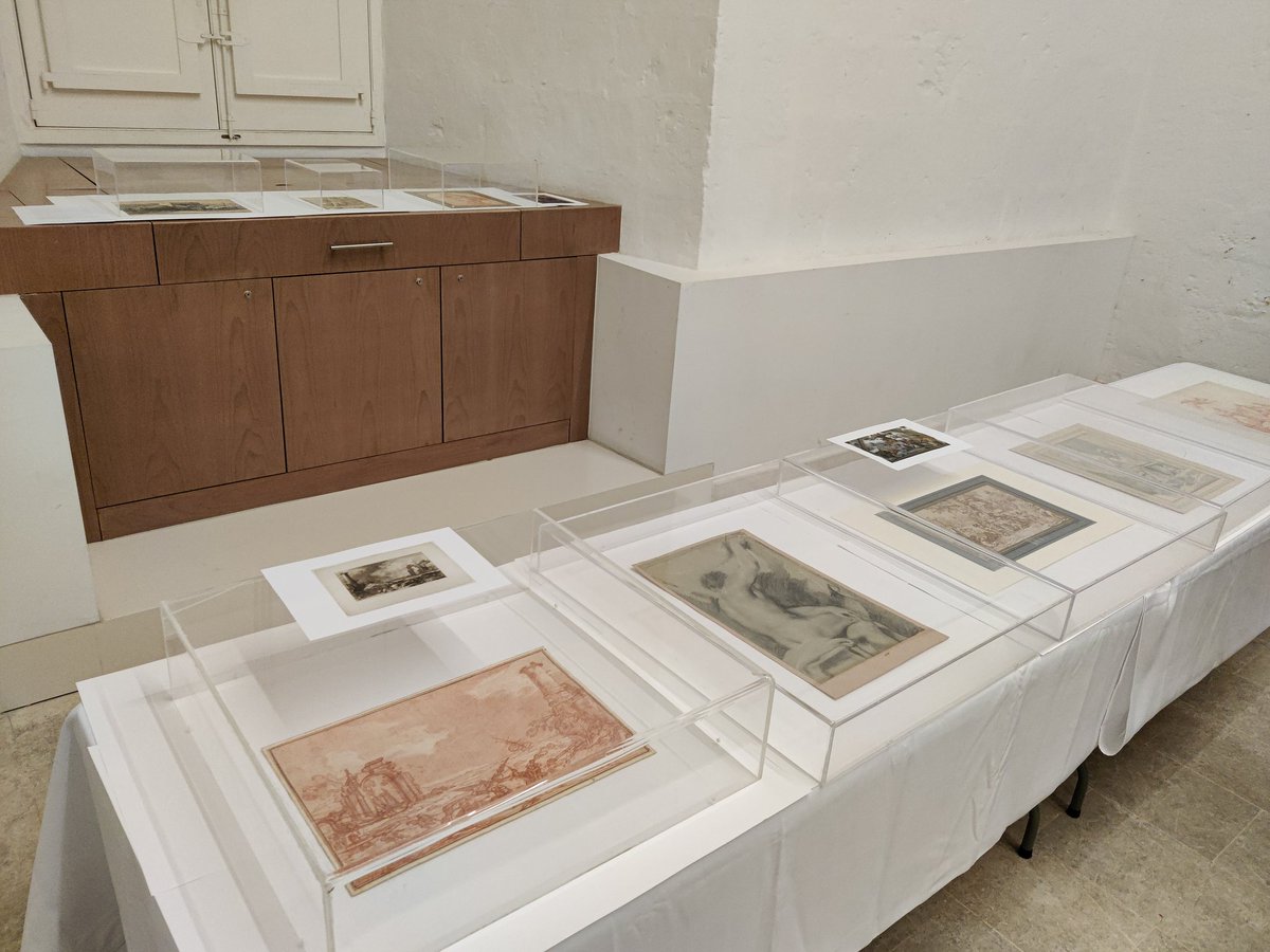 Members of Heritage Malta learned about old master drawings today and saw some works from our collection as part of our research project funded by the @GettyFoundation 'The Paper Project's initiative, together with MSC at @visitHMML #paper #drawings #gettypaperproject