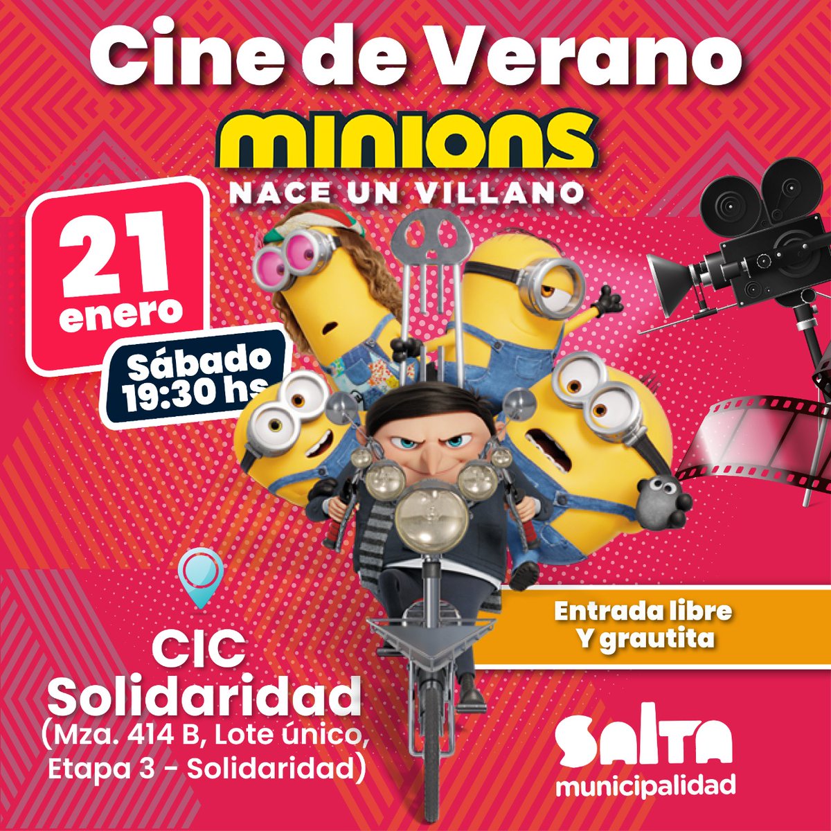 CIC1Solidaridad's tweet photo. Ya esta todo listo!! 
Te esperamos mañana sábado a hs 19:30, para disfrutar una tarde de cine en el cic de Solidaridad. ❤🖤 @DelFrariRossana @RomeroBettina @brandaweb https://t.co/5wBjJiIiT5