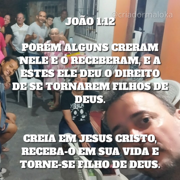 rrmonteiro1's tweet photo. Creia, receba-o e torne-se filho de Deus. https://t.co/J9oo54Q2vT
