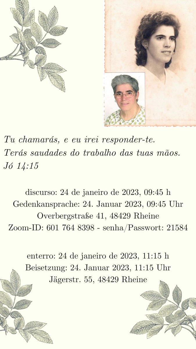 Komm gut rüber Mama.