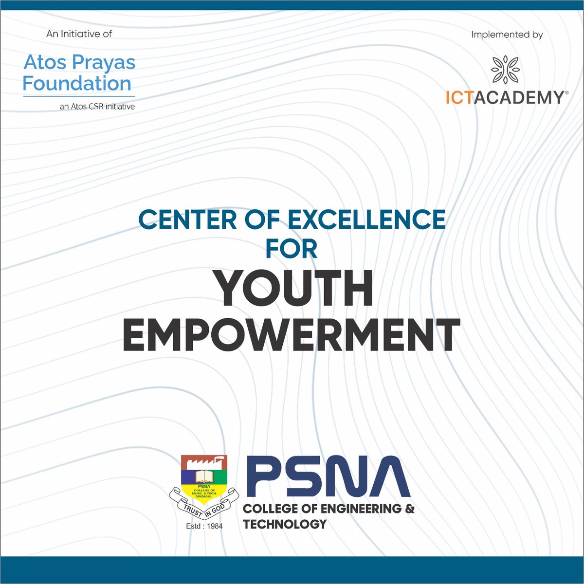 csepsnacet's tweet image. Center of Excellence for &quot;Youth Empowerment Program“– A CSR initiative training of Atos Prayas Foundation implemented by ICT Academy training starts from 23.01.2023 @psnacetofficial @raguraamrsk @shanthi1971 #ICT #skills #CSE #bestcollege #autonomous #events #industry
