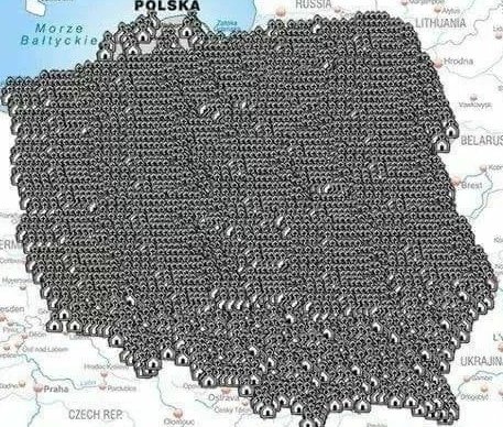 Polonya'daki kiliseler haritası. 😲
