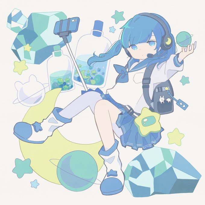 「blue eyes cube」 illustration images(Latest)