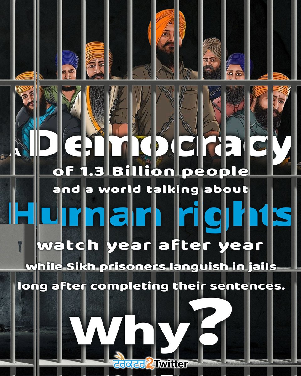 jaswinder_591's tweet photo. Waheguru ji 🙏 🙏 If a rapist can get parole, then why innocent Sikhs can't get freedom

What kind of law is this???

#FreeSikhPrisoners https://t.co/fck2xIhNB1