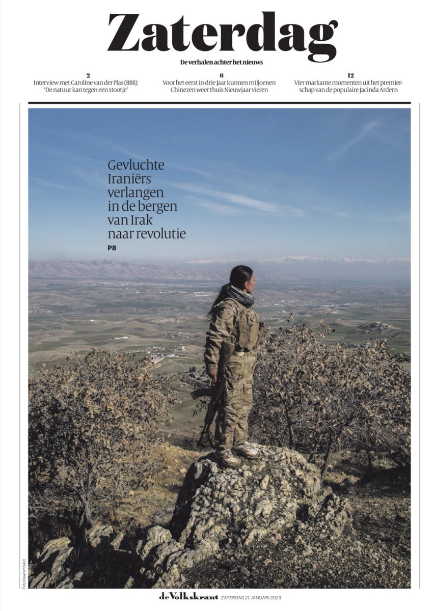 Vandaag in de weekendkrant: m’n <a href="/volkskrant/">de Volkskrant</a> reportage uit de bergen van Noord-Irak, waar jonge Iraniërs de revolutie hopen voort te zetten.

Met fotografie van <a href="/HawreKhalid3/">Hawre Khalid</a> en met dank aan de geweldige Khazan Qadir en Ala Hoshyar.

Zie: volkskrant.nl/kijkverder/v/2…